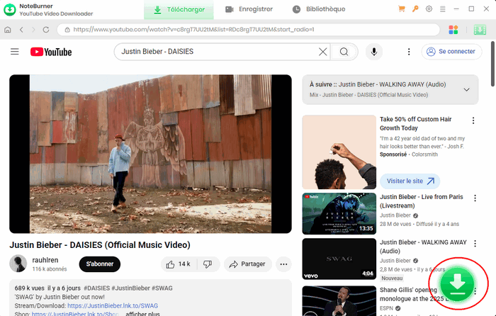 Ajoutez des vidéos YouTube préférées