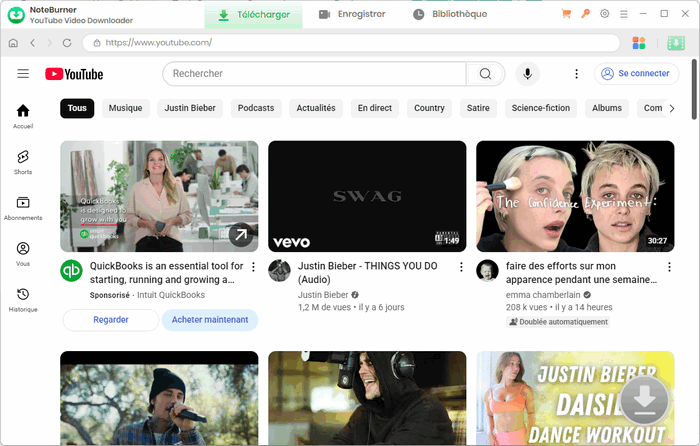 Lancez NoteBurner YouTube Video Downloader