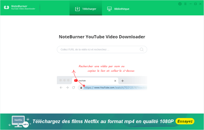NoteBurner YouTube Video Downloader pour Windows